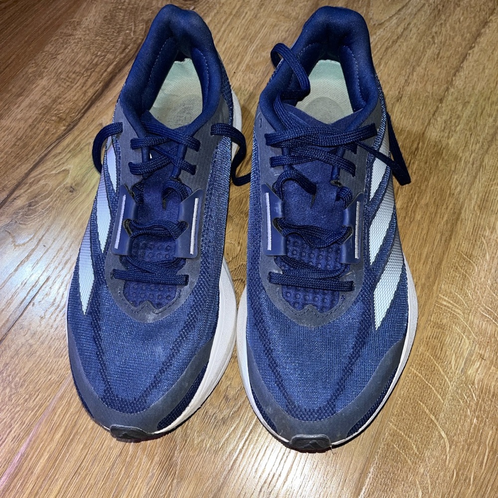 adidas Men’s Duramo Speed Running Shoe in Dark Blue/Zero Metallic/Halo Silver